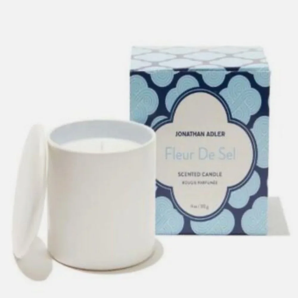 Jonathan Adler Fleur De Sel Ceramic Candle 11oz